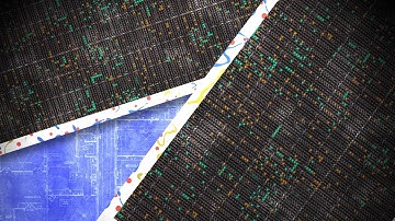 Free Animated Video Backdrop 23 - Circuit Boards and Blueprint