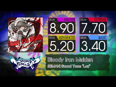 【GITADORA】 Bloody Iron Maiden (MASTER ~ BASIC) Drum