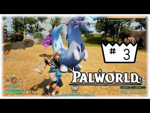 Let's try out Palworld! #3 Had a great time exploring + Chillet boss battle!