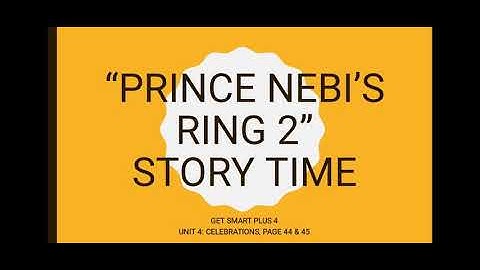 Year 4 Unit 4: Celebrations - Prince Nebi