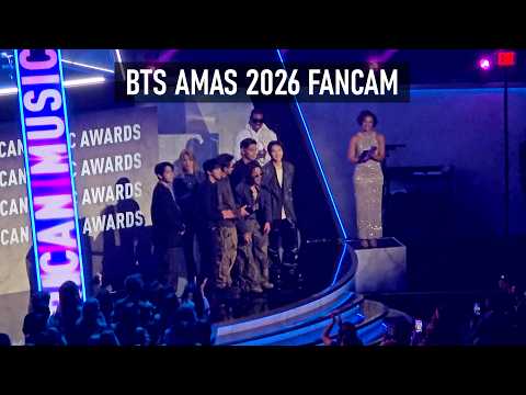 BTS @ AMAs 2026 [Fancam American Music Awards] Winning ARTIST OF THE YEAR + More