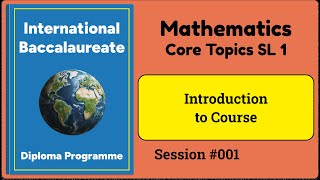 001 | IB Math SL | Introduction to Course | Haese SL Core Topics