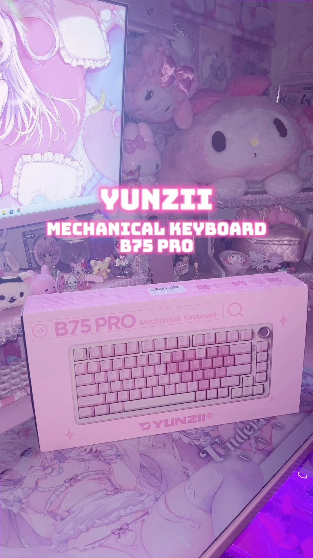 キーボード　かわいい　ピンク　打鍵音 キーボード かわいい ピンク 打鍵音