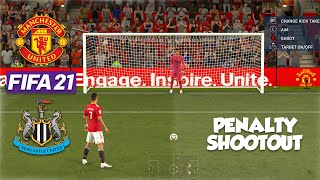 FIFA 21 Penalty shootout | Manchester United vs Newcastle United