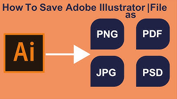 How to Save Adobe Illustrator cc file as a PNG | JPG | PDF | PSD | in Urdu/Hindi
