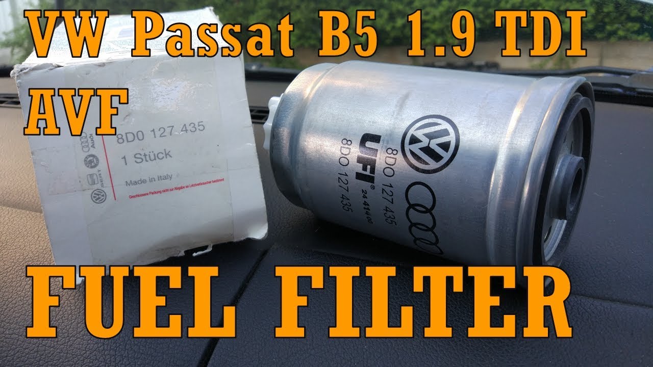 VW Passat B5 1 9 TDI AVF Fuel Filter with cooler 8D0127435 YouTube