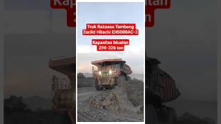 Truk Raksasa Tambang Euclid Hitachi EH5000AC-3‎‎ #shorts #alatberat #tambang #hitachi