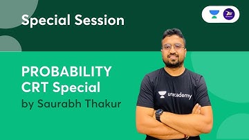 Probability I CRT Special  General Aptitude | By Saurabh Sir