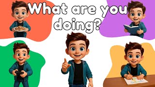 What Are You Doing  Daily Activities Kids Song  Learn English ing Verbs  Present Continuous
