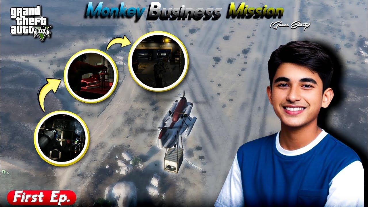 My FIRST GTA 5 Gameplay!🔥| Infiltrating Humane Labs (Monkey Business Mission) #technogamerz #gta5 