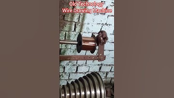 Old Technology Wire Drawing Machine #wiredrawingmachine  #drawingmachine  #wiredrawing