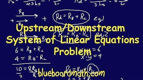 Upstream Downstream System of Equations problem