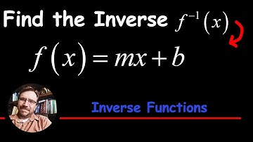 How to find the Inverse of ANY Linear Function