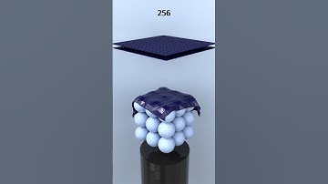 1M Snow Ball x Cloth Simulation Which Performs Best! #shorts