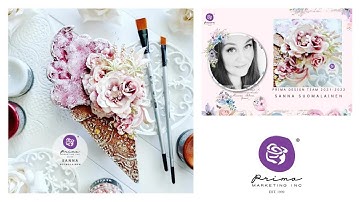 ALTERED ICE CREAM - Mixed Media Tutorial by Sanna Suomalainen