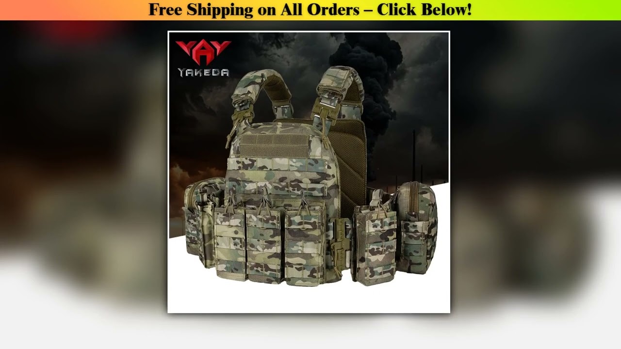 YAKEDA training vest MOLLE quick release tactical vest multifunctional outdoor vest Wholesale Best