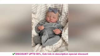 NPK 49CM Levi Newborn Baby Doll Reborn Sleeping Soft Silicone Flexible 3D Skin Tone with Visible Vei screenshot 5