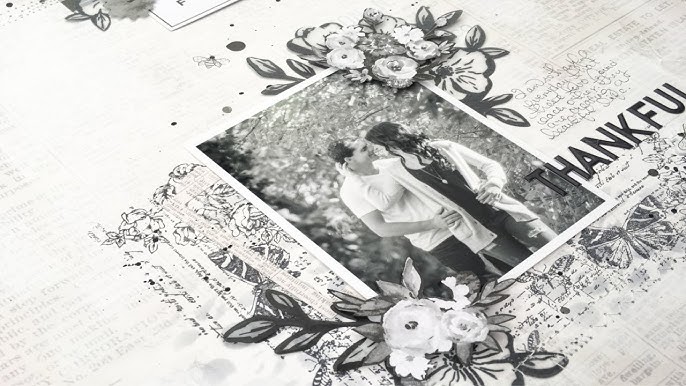 How to create stunning scrapbook pages with black and white photos — Katie  the Creative Lady