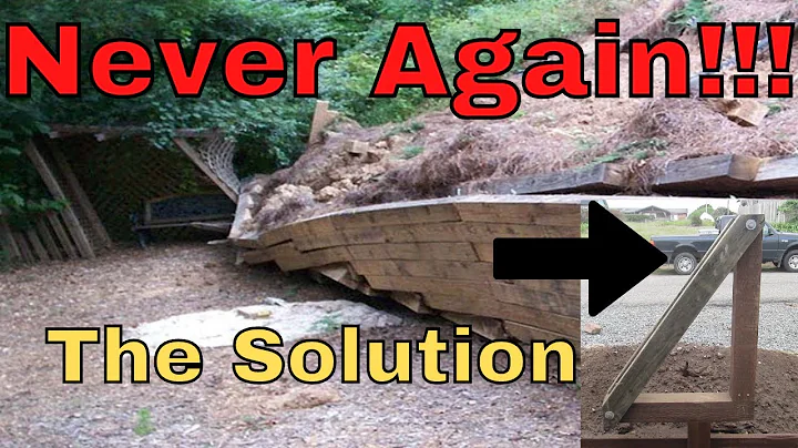 Bauen Sie eine stabile Holzstützmauer ohne Neigung