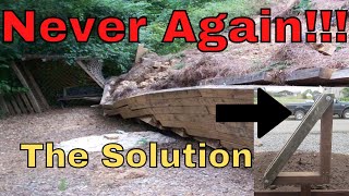 How To Build A Wood Retaining Wall That Will Not Lean Video Part 1 A Wood Deadman Design Youtube