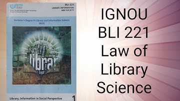 Five Laws of Library Science S.R. Ranganathan - IGNOU BLIS -