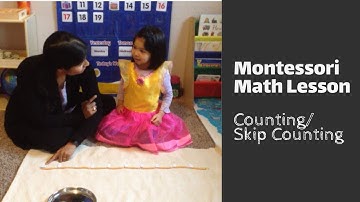 Montessori Math Lesson: Counting & Skip Counting with a Bead Chain