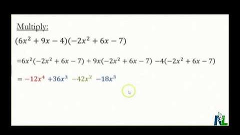 Multiplying Trinomials using the Distributive Property