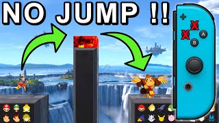 Who Can Go Over The Pillar Without Jumping ? No Jump Challenge  - Super Smash Bros. Ultimate