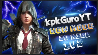 🔴 Hi GUYS 👋 1v2 wow mode Full Havy game play ▶ #kpk_Guro_YT 🔵 #pubgmobile 💯