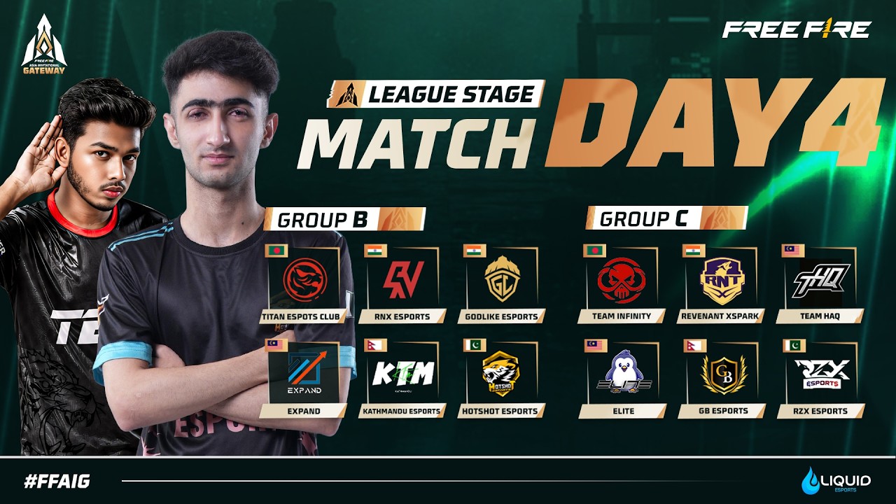 [🔴LIVE]  K.O. Stage Day 4 || FF Asia Invitational Gateway S2 II Garena Free Fire