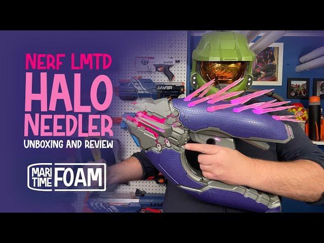 Nerf LMTD HALO Needler unboxing and review! - YouTube