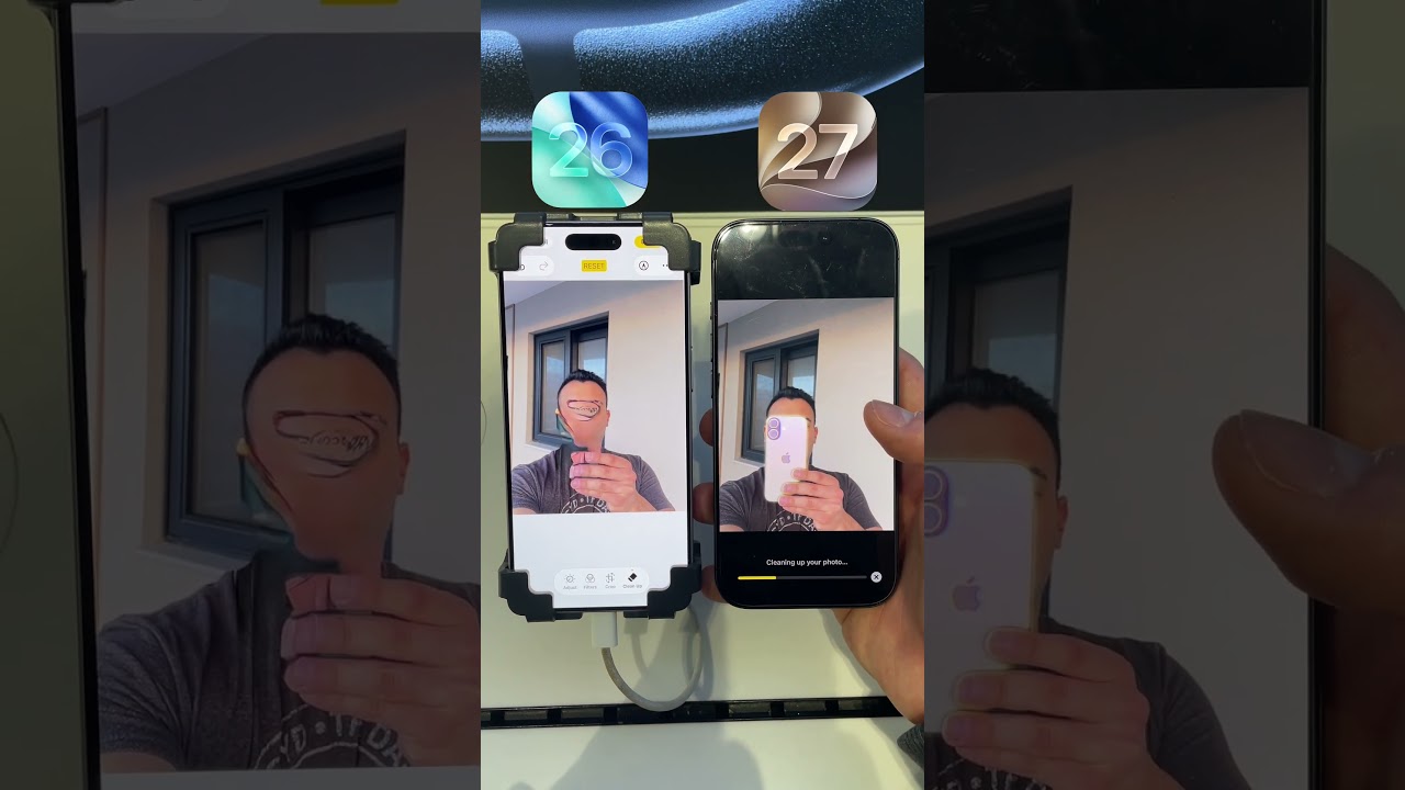 iOS 27 vs iOS 26 AI 🤯 Never expected that from Apple #iphone #ios27 #ios26 #fyp #apple