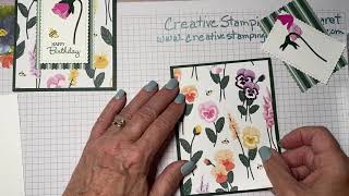 Stampin' Up! Pansy Patch - Happy Birthday (June card class)