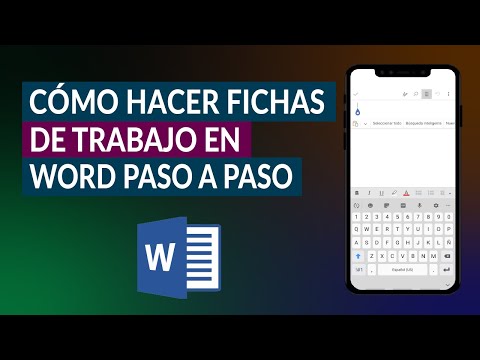 Cómo Hacer Fácilmente Fichas de Trabajo en Word paso a paso