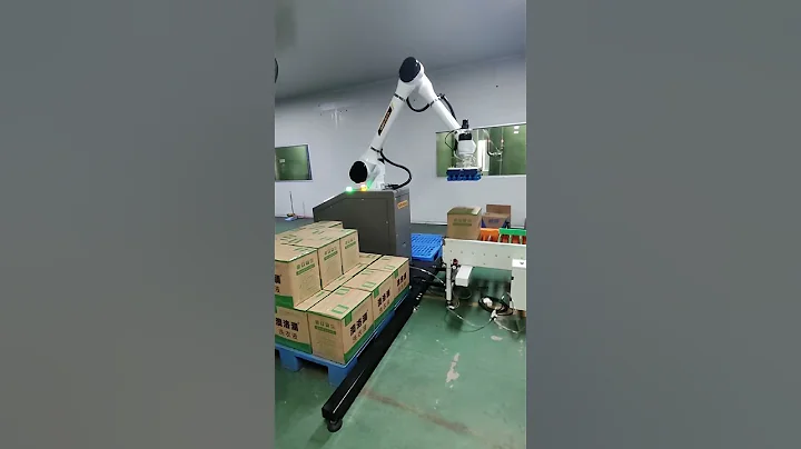 Automatic robot palletizer for carton packaging machine