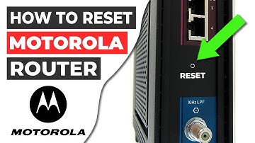 🔁 How to Reset MOTOROLA router to factory default settings