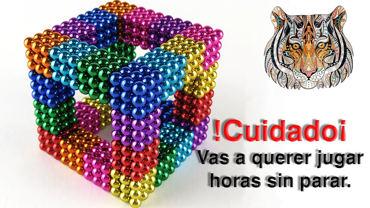 Jugando con 1000 bolas magnéticas, Aprender colores para niños