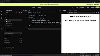 #11 Sử dụng CodeSandbox để phát triển React và không cần thiết lập cục bộ!
