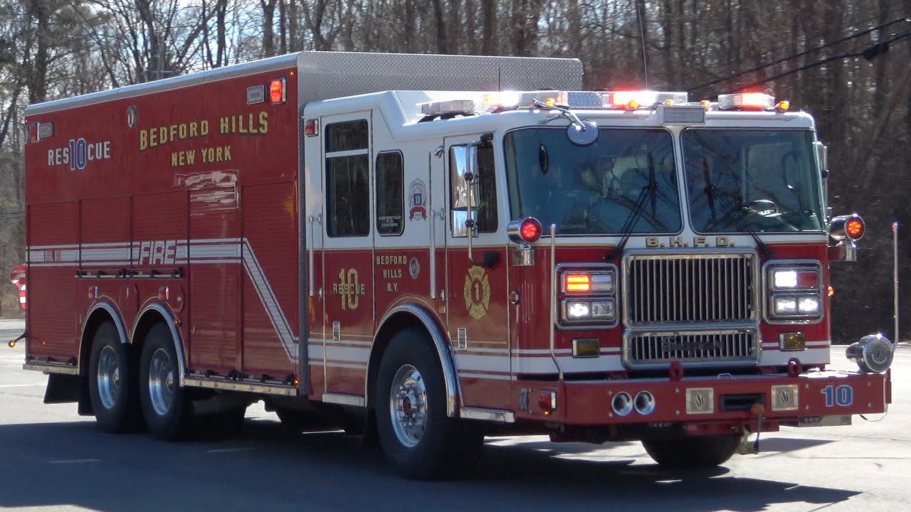 Hfd Rescue 10 Bedford Hills FD Rescue 10 (F.A.S.T.) Responding - YouTube