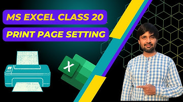 Class 20 | Print Page Setup in Excel | Advanced Excel Course | @ranaliraza #excel