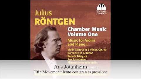 Julius Röntgen: Chamber Music, Volume One from Toccata Classics