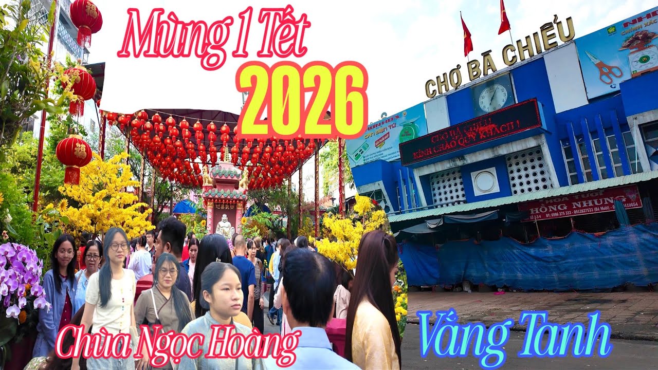 Mùng 1 Tết Việt Nam Chợ Bà Chiểu ,Chợ Tân Định ,Chợ Đa Kao Vắng Tanh | Chùa Ngọc Hoàng Đông Nghẹt 