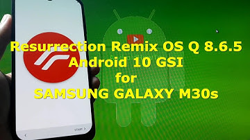 Resurrection Remix OS Q 8.6.5 Android 10 for Samsung Galaxy M30s
