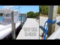 HOW TO TIE A BOAT TO THE DOCK with NO CLEATS - Tie Lines To Piling