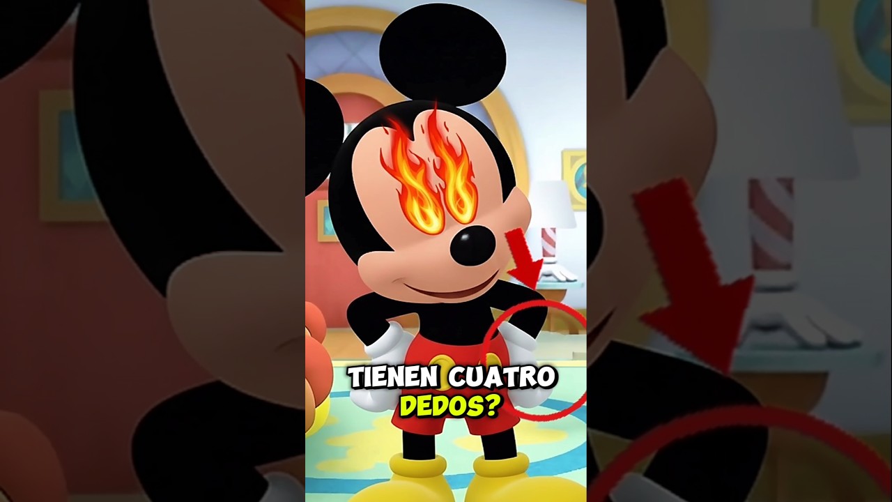 Por qué MICKEY MOUSE solo tiene 4 DEDOS