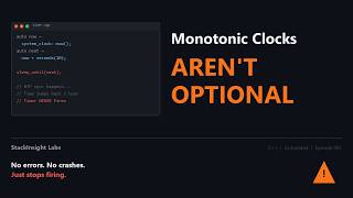 Monotonic Clocks Aren't Optional — Here's the Bug That Proves It