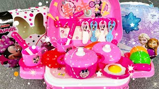 25 minutes satisfyingly unbox cute pink Minnie Mickey kitchen, ice cream Doctor toy ASMR