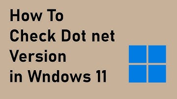 Check .Net Framework Version Installed in Your PC | Windows 11