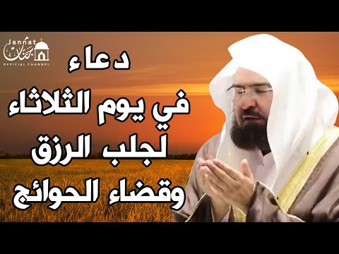 دعاء ليوم الثلاثاء المستجاب بصوت يريح القلب لطلب الرزق والفرج وقضاء الحوائج عبد الرحمن السديس