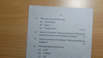 MAY-2019 ADVANCE COMPUTER APPLICATIONS BCOM(VOC) 4TH SEM KURUKSHETRA UNIVERSITY important questions